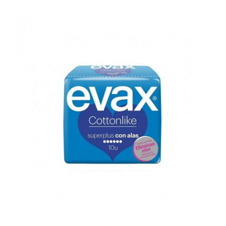 EVAX COTTONLIKE SUPER PLUS COMPRESA CON ALAS 10 UDS EVAX COTTONLIKE SUPER PLUS COMPRESA CON ALAS 10 UDS