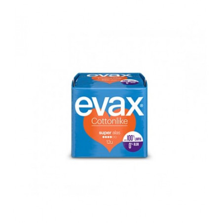 EVAX COTTONLIKE SUPER COMPRESA CON ALAS 12 UDS EVAX COTTONLIKE SUPER COMPRESA CON ALAS 12 UDS