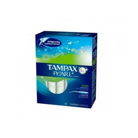 TAMPAX PEARL SUPER 18 TAMPONES TAMPAX PEARL SUPER 18 TAMPONES