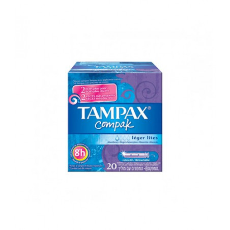 TAMPAX COMPAK LITES 20 TAMPONES TAMPAX COMPAK LITES 20 TAMPONES