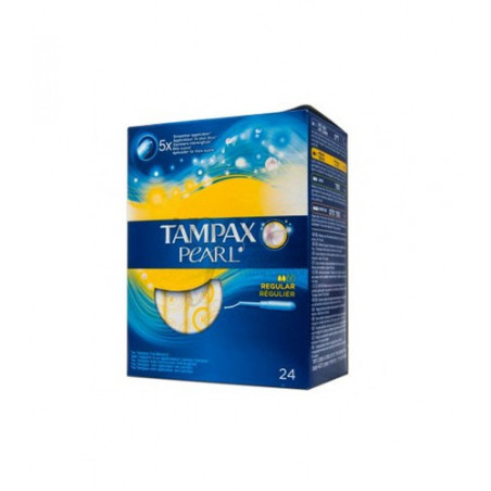 TAMPAX PEARL REGULAR 24 TAMPONES TAMPAX PEARL REGULAR 24 TAMPONES