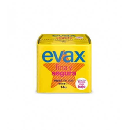 EVAX COMPRESAS TOCOLOGICAS FINA Y SEGURA SIN ALAS MAXI 14 UDS EVAX COMPRESAS TOCOLOGICAS FINA Y SEGURA SIN ALAS MAXI 14 UDS