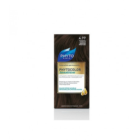 PHYTO PHYTOCOLOR SENSITIVE COLORACION PERMANENTE 4.77 CASTAÑO MARRON OSCURO PHYTO PHYTOCOLOR SENSITIVE COLORACION PERMANENTE 4.77 CASTAÑO MARRON OSCURO