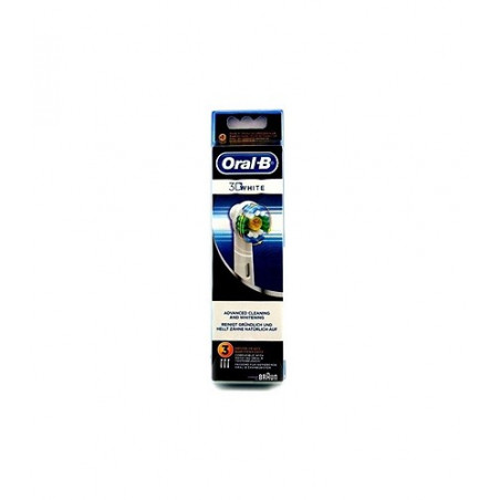 ORAL B RECAMBIO CEPILLO ELECTRICO 3D WHITE 3 UDS ORAL B RECAMBIO CEPILLO ELECTRICO 3D WHITE 3 UDS
