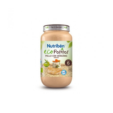 NUTRIBEN ECOPOTITOS POLLO CON VERDURAS SELECTAS +6M 200 GR NUTRIBEN ECOPOTITOS POLLO CON VERDURAS SELECTAS +6M 200 GR