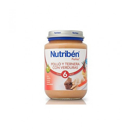 NUTRIBEN POTITO JUNIOR POLLO TERNERA VERDURAS 200 G NUTRIBEN POTITO JUNIOR POLLO TERNERA VERDURAS 200 G