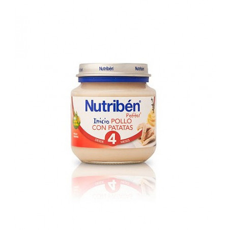 NUTRIBEN POTITOS INICIO POLLO CON PATATAS +4M 130 GR NUTRIBEN POTITOS INICIO POLLO CON PATATAS +4M 130 GR