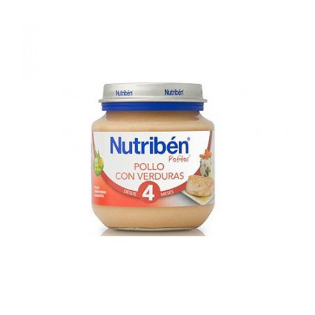 NUTRIBEN POTITOS POLLO CON VERDURAS +4M 130 GR NUTRIBEN POTITOS POLLO CON VERDURAS +4M 130 GR