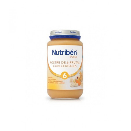 NUTRIBEN POTITOS POSTRE DE 6 FRUTAS CON CEREALES +6M 200 GR NUTRIBEN POTITOS POSTRE DE 6 FRUTAS CON CEREALES +6M 200 GR