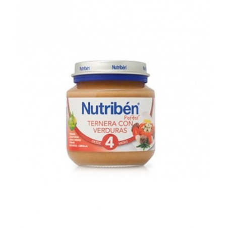 NUTRIBEN POTITOS TERNERA CON VERDURAS +4M 130 GR NUTRIBEN POTITOS TERNERA CON VERDURAS +4M 130 GR