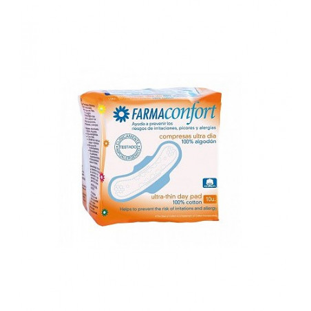 FARMACONFORT COMPRESAS HIPOALERGENIC EX-PLANA DIA CON ALAS 10 UNI FARMACONFORT COMPRESAS HIPOALERGENIC EX-PLANA DIA CON ALAS 10 UNI
