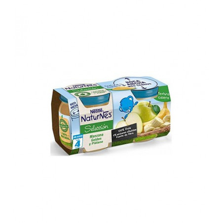 NESTLE NATURNES SELECCION MANZANA GOLDEN PLATANO 200 G DUPLO NESTLE NATURNES SELECCION MANZANA GOLDEN PLATANO 200 G DUPLO