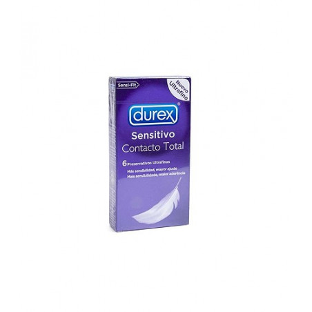 DUREX PROFILACTICOS SENSITIVO CONTACTO TOTAL 6 UDS DUREX PROFILACTICOS SENSITIVO CONTACTO TOTAL 6 UDS