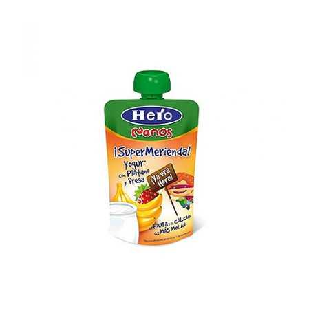 HERO BABY PEDIALAC BOLSITA PLÁTANO Y FRESA 100%FRUTA 100 GR HERO BABY PEDIALAC BOLSITA PLÁTANO Y FRESA 100%FRUTA 100 GR