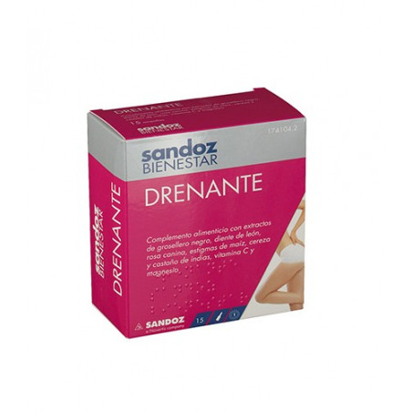 SANDOZ BIENESTAR DRENANTE 15 AMPOLLAS SANDOZ BIENESTAR DRENANTE 15 AMPOLLAS