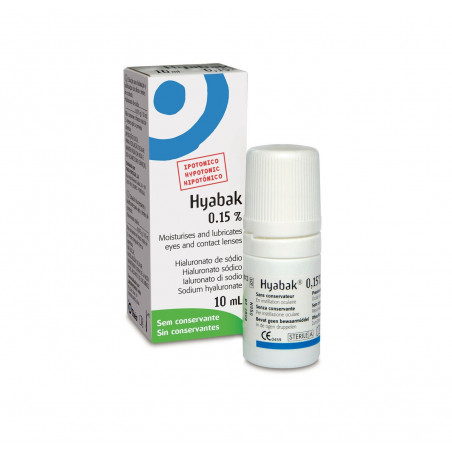 HYABAK LUBRICANTE OCULAR 0.15% SOLUCION 10 ML HYABAK LUBRICANTE OCULAR 0.15% SOLUCION 10 ML