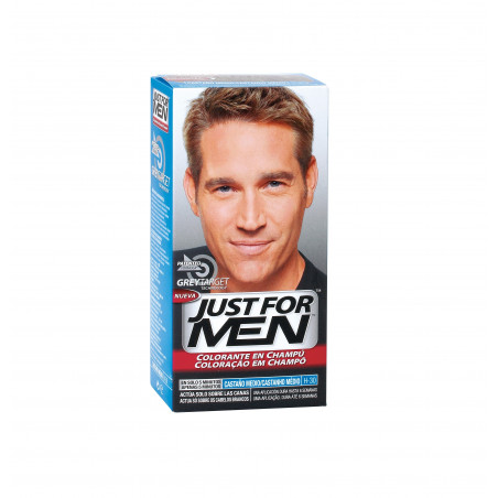 JUST FOR MEN CHAMPU CASTAÑO MEDIO NATURAL JUST FOR MEN CHAMPU CASTAÑO MEDIO NATURAL