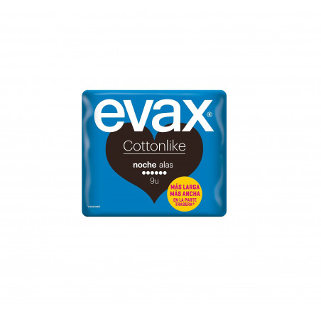 EVAX COMPRESAS COTTONLIKE ALAS NOCHE 9UDS EVAX COMPRESAS COTTONLIKE ALAS NOCHE 9UDS