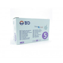 AGUJA MICROFINE BD 31G 0,25 X 5 MM 100 UDS aguja microfine 5 MM