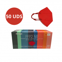 MASCARILLAS FFP2 ROJO CAJA 50 UDS NR MASCARILLA FFP2 COLOR OJO CAJA 50 UDS