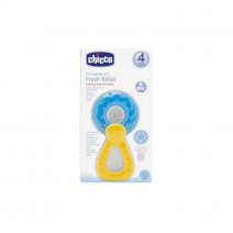 CHICCO ANILLO DENTICION REFRIGERANTE CON MANGO +4M CHICCO MORDEDOR REFRIGERANTE ANILLO FRESCO RELAX +4M