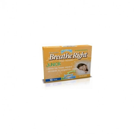 BREATHE RIGHT JUNIOR TIRAS NASALES 10 UNI BREATHE RIGHT JUNIOR TIRAS NASALES 10 UNI