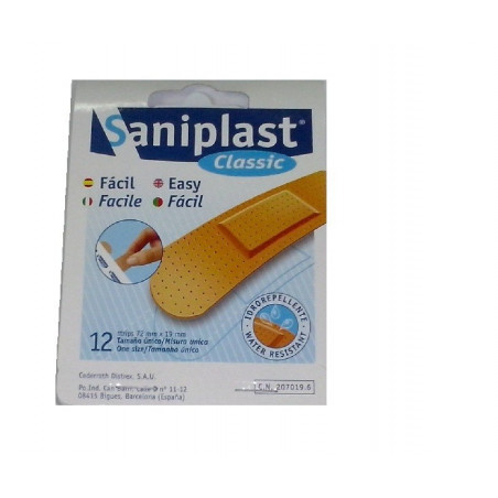 TIRITAS SANIPLAST CLASSIC TU 72 X 19 12 UD TIRITAS SANIPLAST CLASSIC TU 72 X 19 12 UD