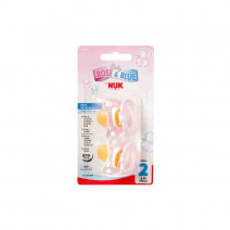 NUK CHUPETE LATEX ROSE & BLUE T2 ROSA 2 UDS NUK CHUPETE LATEX ROSE & BLUE T2 ROSA 2 UNI