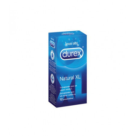 DUREX PRESERVATIVOS NATURAL XL 12 UNIDADES DUREX PRESERVATIVOS NATURAL XL 12 UNIDADES