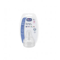 CHICCO TETINA BOCA ANCHA SILICONA 2 ORIFICIOS FLUJO MEDIO 2M+ 2 UD CHICCO TETINA BOCA ANCHA SILICONA 2 ORIFICIOS FLUJO MEDIO 2M+ 2 UD