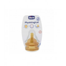 CHICCO TETINA LÁTEX FISIOLOGICA FLUJO MEDIO 2 MESES 2 UNIDADES CHICCO TETINA FISIOLOGICA CAUCHO FLUJO MED. 2M+ 2 UNI BOCA ANCHA
