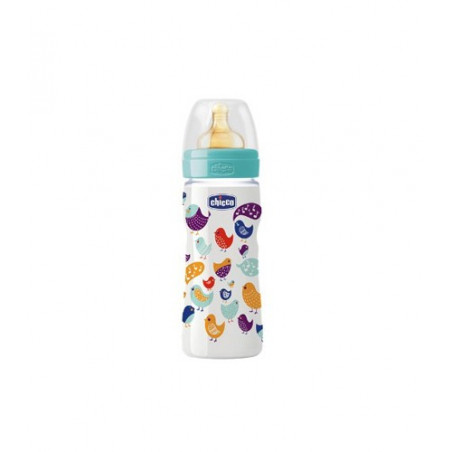 CHICCO BIBERON PP TET CAUCHO BOCA ANCHA +4M 330 ML CHICCO BIBERON PP TET CAUCHO BOCA ANCHA +4M 330 ML